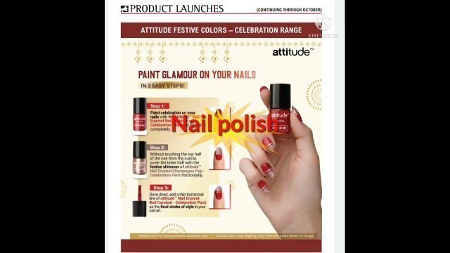 'Nail polish ll Amway attitude products'