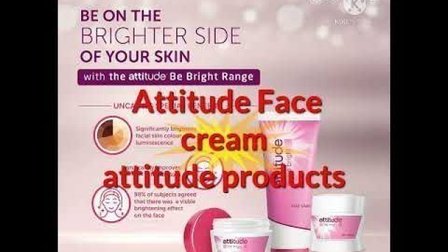 'Attitude be bright face cream ll Amway attitude products'