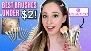 'I Tried The $2 Essence Makeup Brushes'