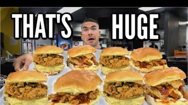 'CRAZY CHICKEN SANDWICH CHALLENGE | Fried Chicken Sandwich | Philadelphia | Man Vs Food'