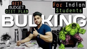 'FULL DAY OF EATING : Indian Bodybuilding Bulking Diet Plan for Students on Budget | Fast Muscle Gain'