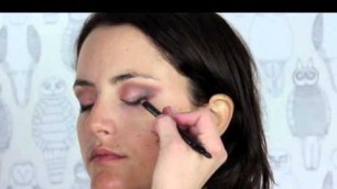 'Rihanna Makeup Tutorial, burgendy sparkle eye look!- Elle Leary Artistry'