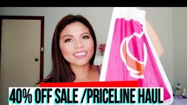 'Priceline 40% off Sale || Drugstore Make up Haul'