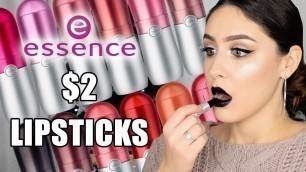 'Essence Cosmetics Velvet Matte Lipsticks | BEST Drugstore Lipstick?!'