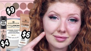 'Full Face Tutorial Trying ESSENCE Makeup | Nothing Over $10'