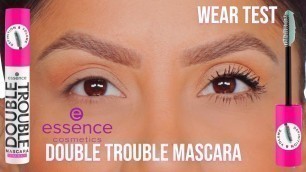 '*new* ESSENCE DOUBLE TROUBLE MASCARA + WEAR TEST *fine/flat lashes* | MagdalineJanet'