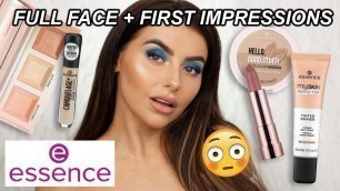 'SO CHEAP! FULL FACE OF *NEW* ESSENCE MAKEUP! Full face of  first impressions + wear test! WTF!?'