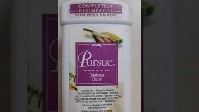 'Sanitize your home with amway pursue disinfectant cleaner'