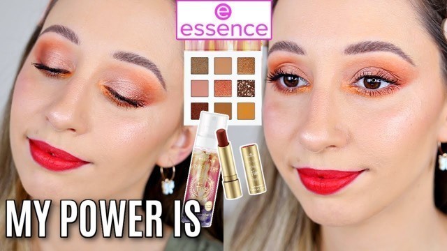 'Essence My Power Is Fire - Red Orange Smokey Eye Makeup Tutorial | No Talking Just Music'