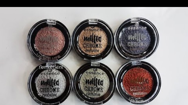 'Essence Cosmetics Melted Chrome Eyeshadows - femketjeNL'