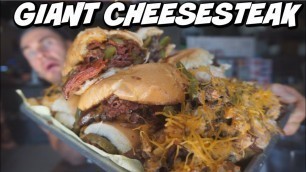 'Undefeated \'Rocky Balboa\' Philly Cheesesteak Challenge! Balboa\'s Tap House | California Man Vs Food'