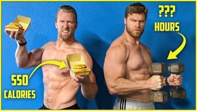 'How Hard Is It To Burn Off a Big Mac using Bodybuilding? | Food vs Fitness'