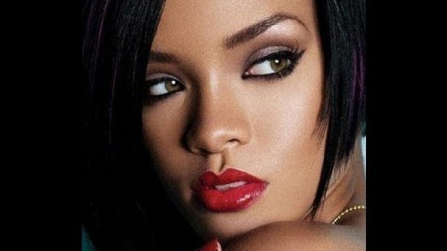 'Makeup: Rihanna makeup look'