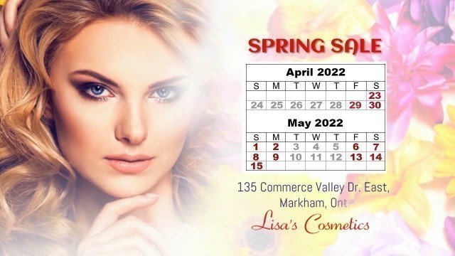 'Lisa\'s Cosmetics Spring Sale 2022 English'