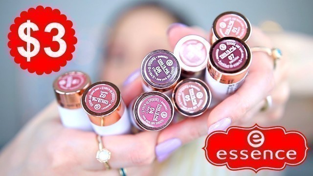 'New Essence This Is Me Lipstick | Swatches + Review (easiest application ever!)'