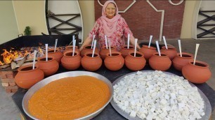 'Handi Paneer Recipe By Granny | Paneer Recipe | Desi Style Paneer Making | Veg village food'