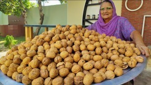 'AKHROT KA HALWA MAKING | Veg Village Food'