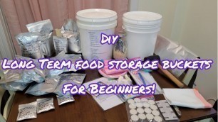 'Long Term Food Storage Buckets | Emergency Food | Prepper | Preps | Prepping | SHTF | DIY'