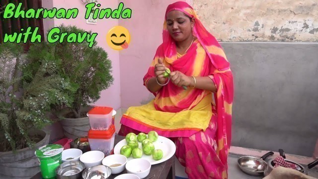 'Punjabi | Tinda | Stuffed Tinda | Masala | Recipe | Sabji | Tinday | Sabzi | Village | Food | Punjab'