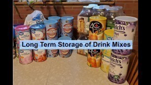 'Storing Powdered Drink Mix Long Term In Your Food Storage Prepper Pantry'