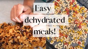 'Quick Dehydrated Meals! || Prepper Food made in Your Own Kitchen || DIY Camping Food!'