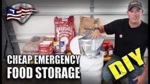 'CHEAP DIY Emergency Long Term Food Storage!'