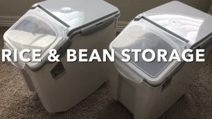 '3 Month Rice & Bean Storage Ideas / Long Term Food Storage / Pantry Organization / Dry Food Storage'