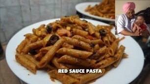 'RED SAUCE PASTA | RED SAUCE PASTA RECIPE | PASTA RECIPE'