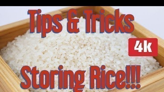 'Storing Rice Long Term: DIY video, How to store rice long term! Some Tips and Tricks Folks.'