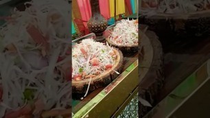 'aloo tikki chaat, chaat recipe, cooking, veg village food, #shorts'