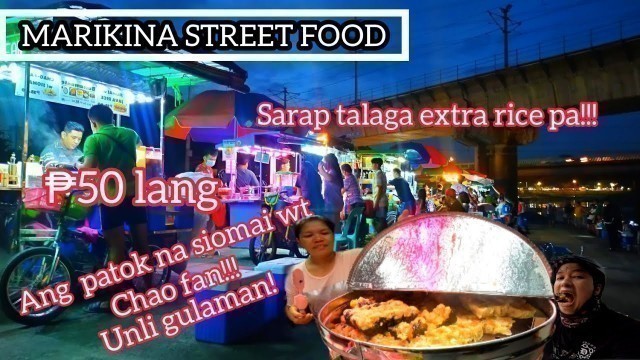 'FILIPINO STREET FOOD-ang patok na siomai wt chao fan sa MARIKINA RIVERBANKS'