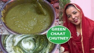 'Green Chutney Recipe | Green Chutney | Green Chaat Chutney Recipe'