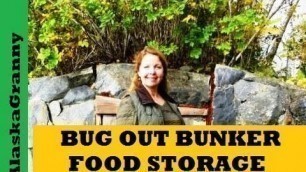 'Long Term Food Storage Prepper Bunker- Bug Out Location Food Storage'