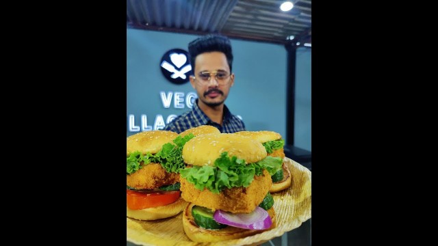 'Burger Making | Paneer Burger | Veg village food'