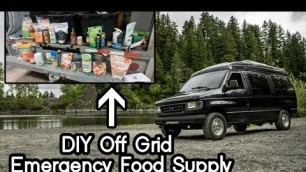 'DIY Emergency food supply | my off-grid VANLIFE setup'