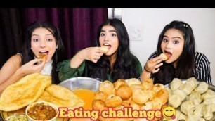 'Golgappe paneer momos Veg momos Chole bhature Challenge 