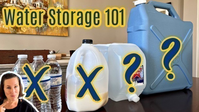 '4 Best Ways to Store Water for an Emergency! Storing Water Long Term'