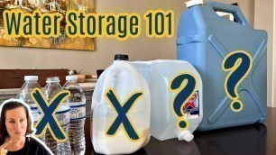 '4 Best Ways to Store Water for an Emergency! Storing Water Long Term'