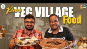 'PURE-VEG Village Food, Grand-ma THALI | Slow Down Place, Chilkuru temple | hyderabad | Tamada media'