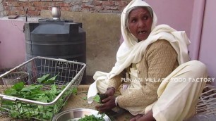 'Palak Paneer Recipe ❤ Grandma style Recipe ❤ Punjabi Village Palak Paneer Recipe'