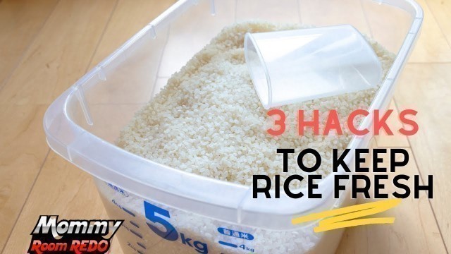 'DIY How to store your rice long term to keep it fresh: The right way!! - 3 Hacks'