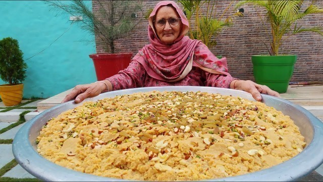 'Moong Dal Halwa With Vedic Ghee Recipe By Granny | Soaked Moong Daal Recipe | Indian Dessert'