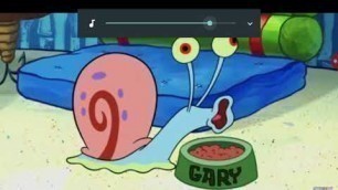 'Gary the Snail Eating Food and Burping for 10 minutes'