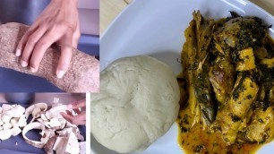 'How To Make Pounded Yam using Food Processor Easy yam fufu method'