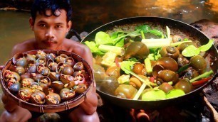 'Yummy Cooking Snails Recipe -  Fried Snails food recipe'