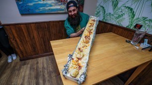 '\"NOT EVEN YOU CAN FINISH THIS ONE\" REN\'S UNBEATEN MONSTER MAC & CHEESE CHALLENGE | BeardMeatsFood'