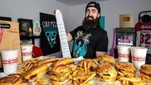 'THE 100 POUND FIVE GUYS CHALLENGE | 14,000 CALORIES | BeardMeatsFood'