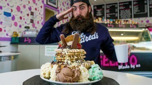 'SWIRLZ UNBEATEN DESSERT STACK CHALLENGE | BeardMeatsFood'