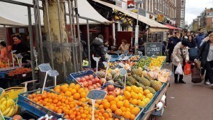 'Unbelievable ORGANIC FOOD Market - NETHERLANDS FOOD in Amsterdam , De Pijp , Netherlands 4k'