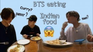 'BTS Trying Indian Food For First Time || BTS eating Indian Food 